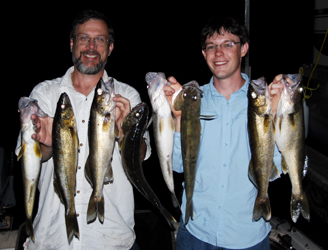 Al & Sean with a nice double limit of walleye